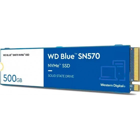 Western Digital ������ Ssd M.2 SN570 Nvme Blue 500GB - (WDS500G3B0C)