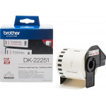 Brother P-Touch Label Red / Black On White15.2m x 62mm - (DK22251)