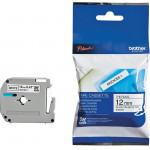 Brother P-Touch Non Laminated M-Band Black On White 8m x 12mm - (MK231BZ)