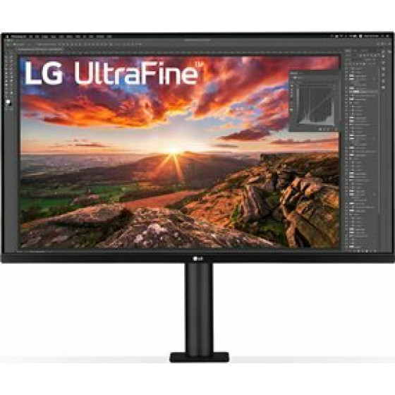 LG Electronics LG Monitor ERGO, Lcd Tft Ips LED, Uhd 4K, 31.5'', 16:9, 350 CD/M2, 5.000.000:1, 5MS, 60HZ, 3840x2160, 2xHDMI/1xDisplay PORT/USB-C/Hp OUT, 2x5WAtt SPEAKERS, 3YW & 0 PIXEL. - (32UN880-B)