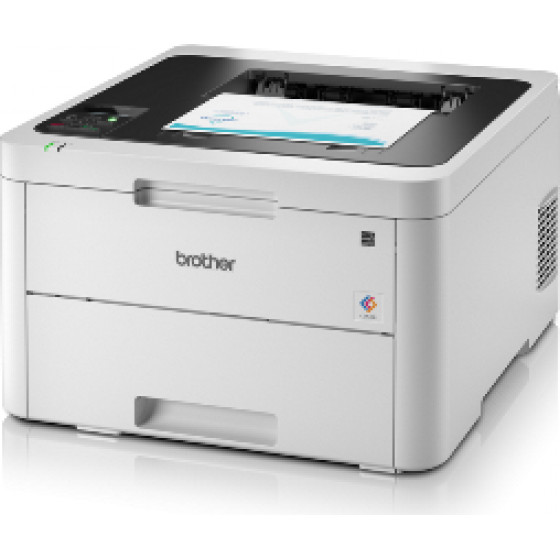 Brother Printer Laser Color A4, 18/18ppm, 2400x600 dpi, 256MB, 30.000P/M, USB/NETWORK/WIRELESS, DUPLEXER, 3YW. - (HL-L3230CDW)