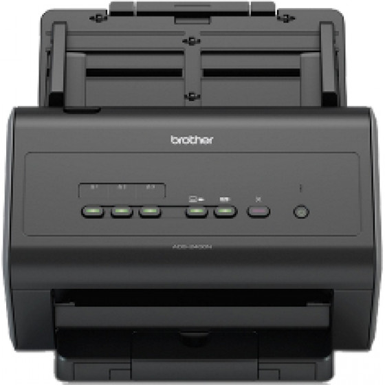 Brother Scanner Desktop Double Sided A4, 40 PPM, 50 Page ADF, Greek OCR, USB, NETWORK, 3YW. - (ADS-2400N)