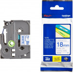 Brother P-Touch Laminated Blue On White 8m x 18mm - (TZE243)