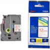 Brother P-Touch Laminated Red On White 8m x 12mm - (TZE232)