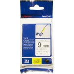 Brother P-Touch Flexible Laminated Black On White 8m x 9mm - (TZEFX221)