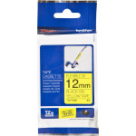 Brother P-Touch Flexible Laminated Black On Yellow 8m x 12mm - (TZEFX631)