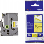 Brother P-Touch Industrial Laminated Black On Yellow 8m x 18mm - (TZES641)