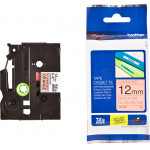 Brother P-Touch Laminated Black On Signal Orange 5m x 12mm - (TZEB31)