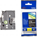 Brother P-Touch Laminated White On Black 8m x 24mm - (TZE355)