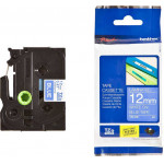 Brother P-Touch Laminated White On Blue 8m x 12mm - (TZE535)