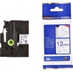 Brother P-Touch Fabric Tape Blue On White 3m x 12mm - (TZEFA3)