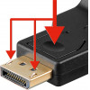 Goobay ���������� Displayport �� Vga gold-plated, ������ - (63489)