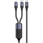 Usams ������� USB-C �� USB-C & Lightning US-SJ550, Pd 100W, 1.2m, ����� - (SJ550USB01)