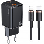 Usams ��������� ������ ������� Lightning, USB-C/Usb 33W, ������ - (USKTZ01)