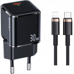 Usams ��������� ������ �� ������� Lightning, USB-C 30W, ������ - (UXTZH01)