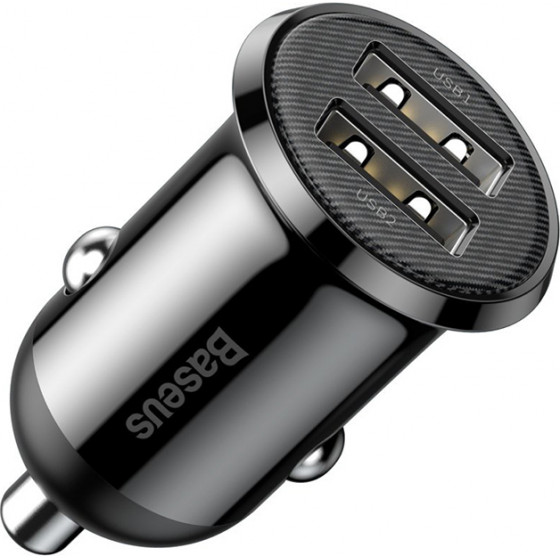 Baseus Grain Pro Car Charger Black - (CCALLP-01)