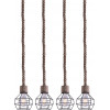 Homelighting GRENADE-4 ROPE & BLACK PENDANT+ - (77-3684)