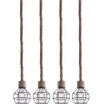 Homelighting GRENADE-4 ROPE & BLACK PENDANT+ - (77-3684)
