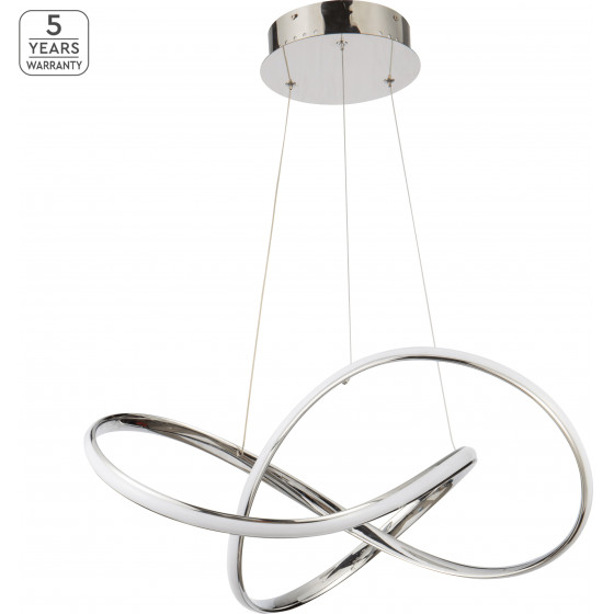 Homelighting SE LED 60 MALBERA PENDANT CHROME �5 - (77-8127)