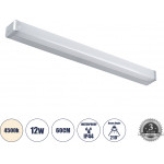 GloboStar Renata �������� ��������� ������ - ������ �������� ������� - ������ Led 12W 1400lm 210� Ac 220-240V IP44 �60 x �4 x �5.5cm - ������ ����� 4500K - ������ ����� - 3 Years Warranty - (60442)