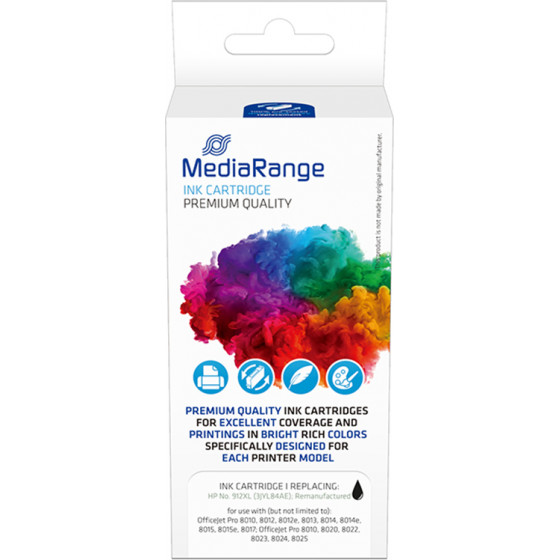 MediaRange Inkjet ������� ��� ��������� Hp (Black) (No.912XL) (3JYL84AE) - (MRHP912XLBK)