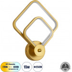 GloboStar Anna ��������� ������ - ������ Design Led Cct 15W 1800lm 300� Ac 220-240V - �������� �������� ���� �������� On/Off All In One ����� 6000k+������ 4500k+����� 2700k �25 x �8 x �30cm - ����� �������� - (61087)