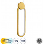 GloboStar Ildi �������� ��������� ������ Design Led Cct 12W 1440lm 300� Ac 220-240V - �������� �������� ���� �������� On/Off All In One ����� 6000k+������ 4500k+����� 2700k �10 x �2.3 x �38cm - ����� �������� - (61090)