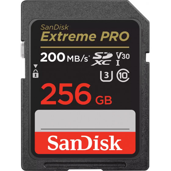 Sandisk Extreme Pro 256GB Sdxc UHS-I + 2 Years Rescuepro Deluxe