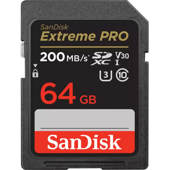 Sandisk Extreme Pro 64GB Sdxc UHS-I + 2 Years Rescuepro Deluxe
