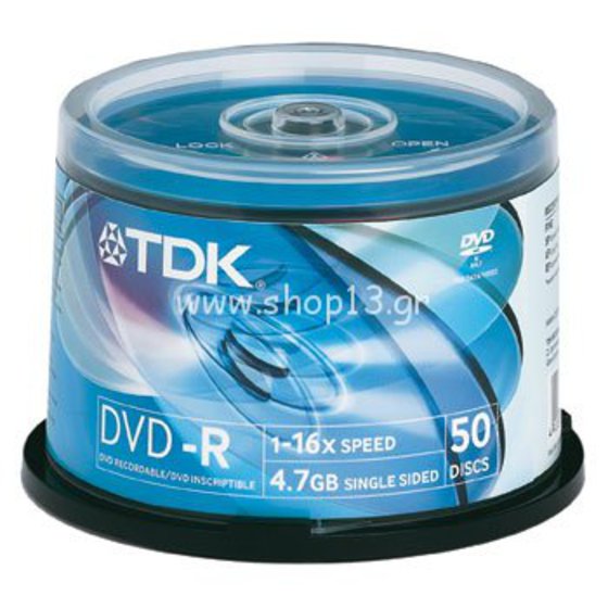 TDK DVD-R 120M 4.7GB 16X CAKE 25 - DVD-R8X25T