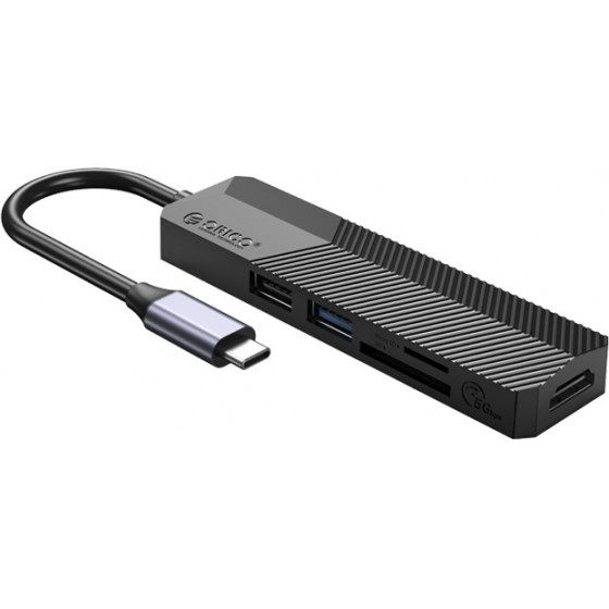Orico Docking Station MDK-5P, HDMI/2x USB/Sd & TF, 4K, ����� - (MDK-5P-BK-BP)