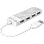 Orico Usb Hub FL02, 4x Usb ports, ����� - (FL02-WH-BP)