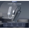 Orico Usb Hub FL02, 4x Usb ports, ����� - (FL02-WH-BP)