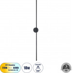 GloboStar Diadem ��������� ������ - ������ Design Led Cct 18W 2160lm 120� Ac 220-240V - �������� �������� ���� �������� On/Off All In One ����� 6000k+������ 4500k+����� 2700k �10 x �4 x �120cm - ����� - 3 Years Warranty - (61333)