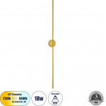 GloboStar Diadem ��������� ������ - ������ Design Led Cct 18W 2160lm 120� Ac 220-240V - �������� �������� ���� �������� On/Off All In One ����� 6000k+������ 4500k+����� 2700k �10 x �4 x �120cm - ����� - 3 Years Warranty - (61334)