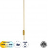 GloboStar Harlem ��������� ������ - ������ Design Led Cct 18W 2160lm 120� Ac 220-240V - �������� �������� ���� �������� On/Off All In One ����� 6000k+������ 4500k+����� 2700k �5 x �4 x �120cm - ����� - 3 Years Warranty - (61336)