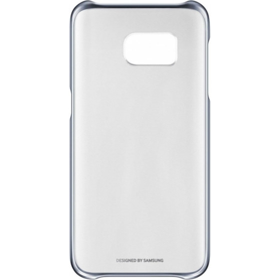 Samsung Original Clear Cover S7 Edge Trans Silver Backcover - (EF-QG935CSEGWW)