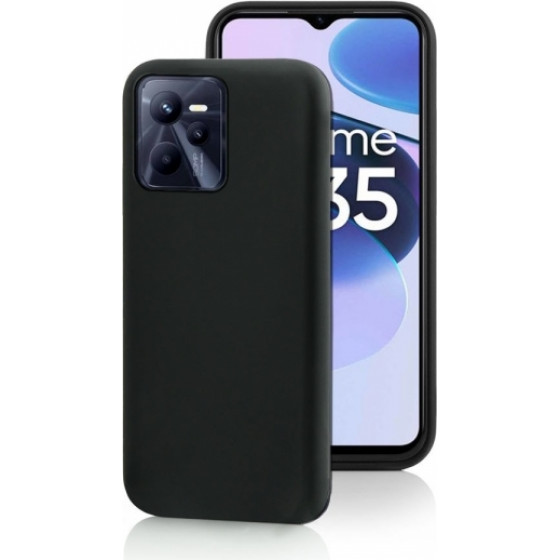 Fonex Tpu Case 0.6mm Realme C35 Black Backcover - (BLK1598B)