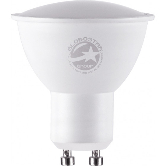 GloboStar ���� Led GU10 MR16 4W 400lm 120� Ac 220-240V IP20 �5 x �5.8cm ����� ����� 6000K - 3 Years Warranty - (60096)