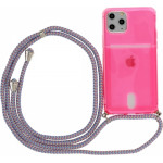 iSelf Spd Tpu Strap Cord Iphone 12 / 12 Pro Pink Backcover - (SPDCOSIP12PP)