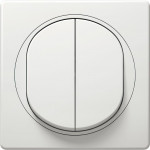Eon E6072.00 Alternative Switch double, White - (ERW-EON-E6072.00)