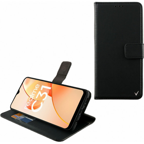 Volte-Tel ���� Realme C31 6.5'' Allure Magnet Book Stand Clip BLACK - (5205308317569)