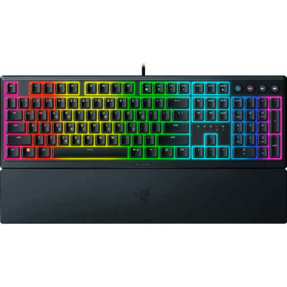 Razer ORNATA V3 Gaming Keyboard - Low Profile Mecha-Membrane Switches - Split Resist - RGB - GR - (RZ03-04461300-R3P1)