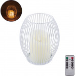 GloboStar Candle ������������ Realistic ���� �� Led ��� ���������� ������ - ��������� 2 x Aa (��� ������������������) & �������� ����������� Ir ����� ����� 2700K Dimmable ����� �14 x �16cm - (76490)