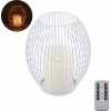 GloboStar Candle ������������ Realistic ���� �� Led ��� ���������� ������ - ��������� 2 x Aa (��� ������������������) & �������� ����������� Ir ����� ����� 2700K Dimmable ����� �16 x �18cm - (76491)