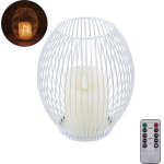 GloboStar Candle ������������ Realistic ���� �� Led ��� ���������� ������ - ��������� 2 x Aa (��� ������������������) & �������� ����������� Ir ����� ����� 2700K Dimmable ����� �16 x �18cm - (76491)