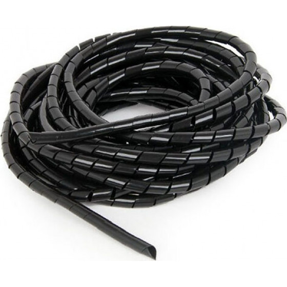 Cablexpert 12MM Spiral Cable Wrap 10M Black - (CM-WR1210-01)