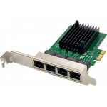 Powertech ����� ��������� Pcie �� 4x RJ45 Gbe RTL8111F & ASM1184 - (ST708)