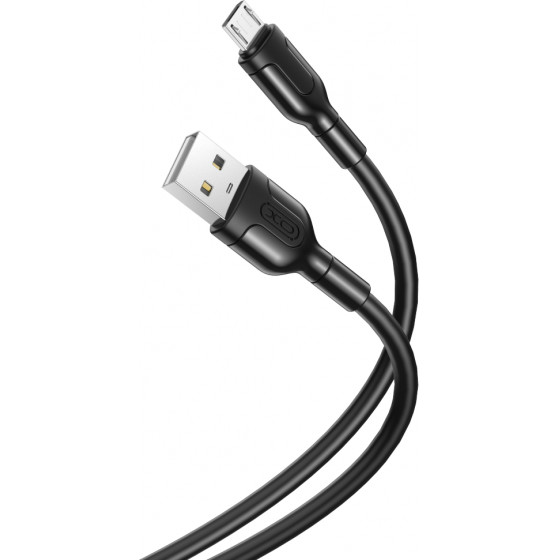 XO NB212 2.1A Usb Cable For Micro Black 1M - (NBR212 Micro BLACK)