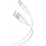 XO NB212 2.1A Usb Cable For Micro White 1M - (NBR212 Micro WHITE)